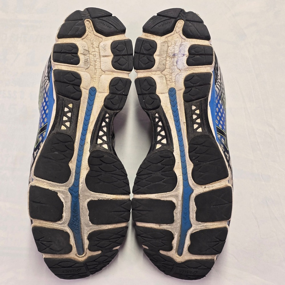 ASICS GEL NIMBUS 17 Men's Running Shoes Size 14 Gray Blue Athletic Sneakers - Picture 8 of 9